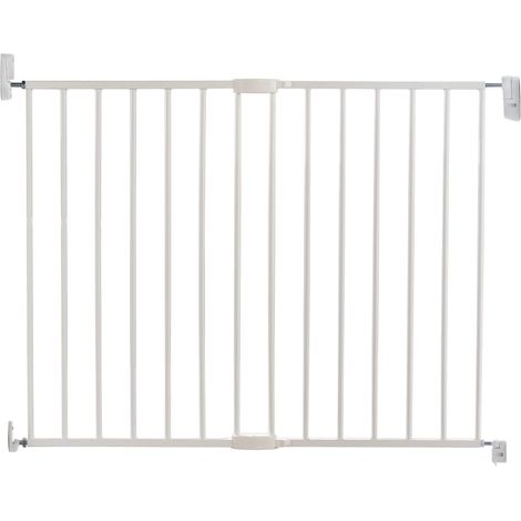 Barrière de Sécurité Extensible Easy Close Bébé & Tout-Petits Barrière de Sécurité Large pour Escaliers & Portes Sans Barre 64.5-102cm Blanche (1/5)