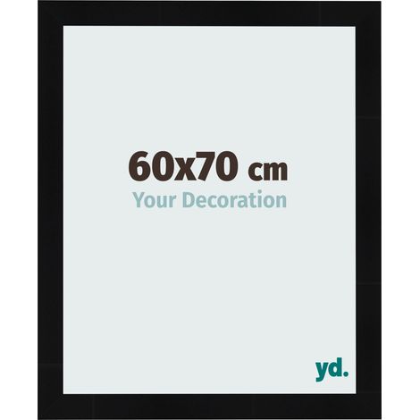 yd. - Cadre photo 60x70 - Noir Brillant - MDF - Pisa (1/5)