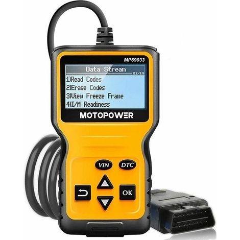 Scanner Universel Lecteur de Code d'erreur de Moteur, Outil de Diagnostic Can pour Tous Les protocoles OBD II Voitures Depuis 1996