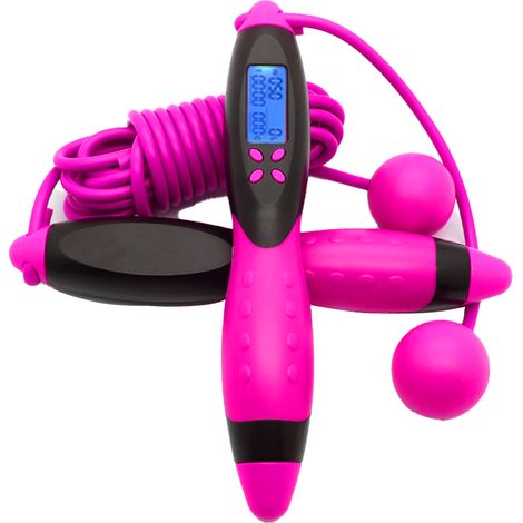 Corde à sauter sans fil avec compteur, idéale pour le fitness, l'entraînement de boxe et bien plus encore. Convient aux hommes, femmes et enfants. (1/5)