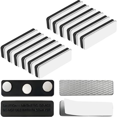 Magnetische Vorhangclips, 12 Paar Fensterrollo-Magnete mit 3 Neodym-Magneten, geeignet für Zuhause, Büro und Schlafzimmer (1/5)