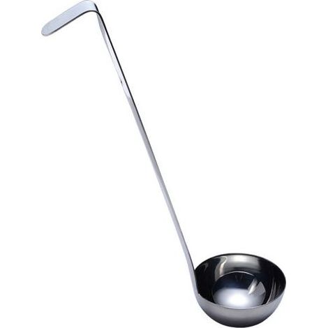 Louche en Acier Inoxydable avec Manche Long et Crochet pour Cuisine (1/5)
