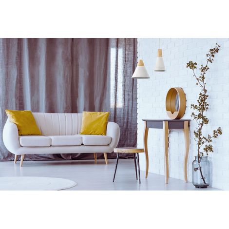 Lampada pendente Pendant in Metallo e Legno Bicones Bianco (1/5)