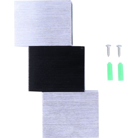 6-W-LED-Wandleuchte aus Aluminium für Schlafzimmer, Treppenhaus, Flur, Karaoke-Bar, Hotel, 85–265 V, warmweiß