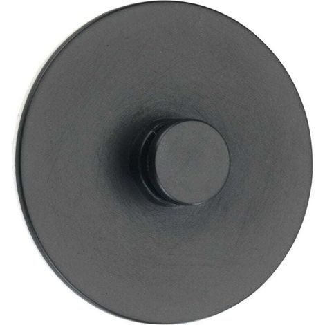 Turbo-Loc Adapter für Classic Plus Serie, 2er-Pack, bohrfreie Montage – Klebepads, extrem starker Halt auf allen glatten Oberflächen, Kunststoff, Ø 6,3 x 1,4 cm, schwarz (1/3)