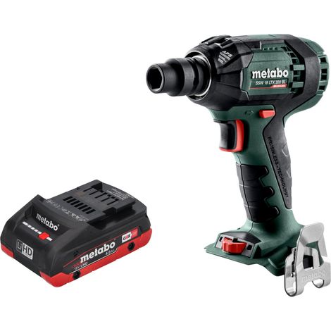 Atornillador de impacto a batería Metabo SSW 18 LTX 300 BL 18 V 300 Nm 1/2" sin escobillas + 1 batería LiHD 4,0 Ah - sin cargador