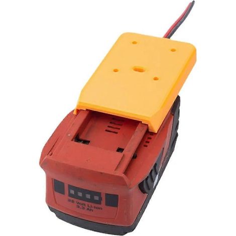 Adaptateur pour connecteur d'alimentation de station d'accueil de batterie HILTI 22V B22 CPC pour robotique 14AWG (batterie non incluse) (1/4)