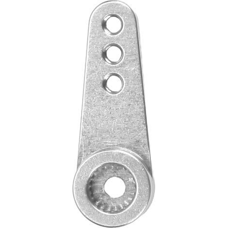 21T Servoarm, klein und tragbar, CNC-gefräst aus Aluminiumlegierung, Lenkarm für MD922 und MD933 Servos, silberfarben. (1/5)