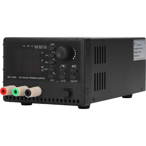 Alimentation variable DC 32V 6A réglable, entrée 220V, sortie 0-32V 0-6A, bloc d'alimentation à découpage avec prise UE (1/5)