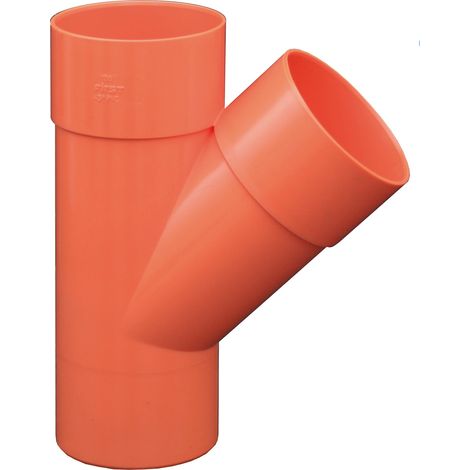 DERIVAZIONE PVC 45°   DM 200 MF ARANCIO