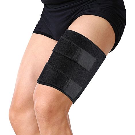 Support cuisse ajustable – néoprène – compression ischio – 72x20cm – course / running – homme / femme
