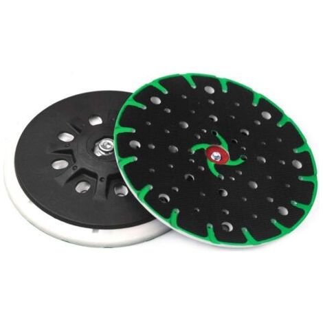 Patin de ponçage 150 mm, filetage de raccordement M8 - 49 trous avec vis avec fonction dépoussiérage, compatible avec ponceuse excentrique Festool Rotex RO, ETS 150, ETS EC 150 (1/5)