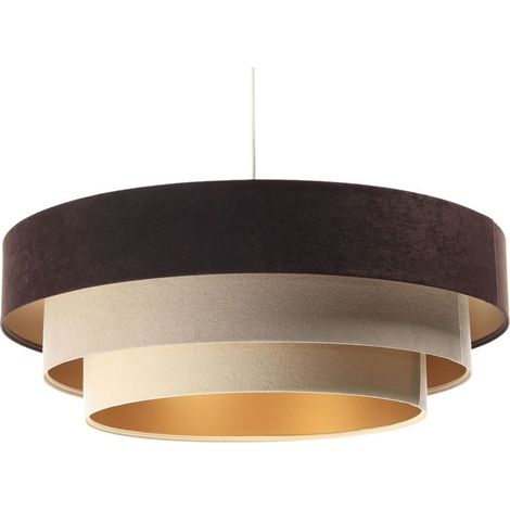Suspension triniti - Marron intérieur beige et doré (1/5)