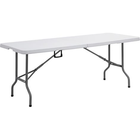 Tavolo rettangolare con piano e gambe pieghevoli cm 76 x 183 x h. 74 (1/2)