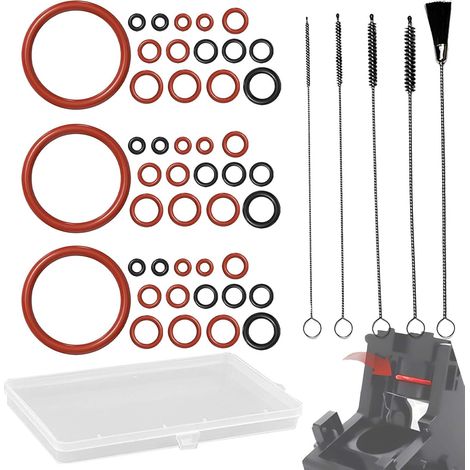 50 Joint Silicone O-Ring Cafetiere Set, Joint pour, Goupillon Paille Brosse Paille Cafetiere, Cafetiere Italienne Joint Torique, Machine à Rouler Joint pour (1/5)