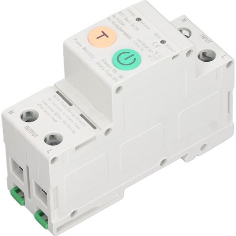Intelligenter WLAN-Leistungsschalter AC100-240V mit Fehlerstromschutzschalter und 2P/63A-Zähler (Tuya-App, DIN-Schienen-Fernbedienung) (1/5)