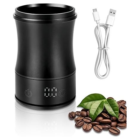 Doseur À Café Avec Balance, Balance Pour Café en Grains Espresso Pour Over Avec Écran LED Balance À Espresso Rechargeable Diamètre Extérieur 58 MM Porte Filtre Balance de Cuisine Numérique