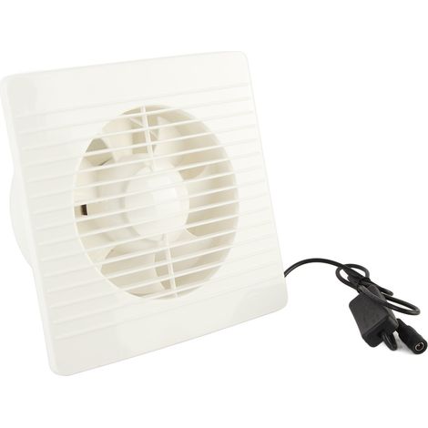 Ventilateur d'extraction solaire 50 W 6 pouces, grille de protection en ABS, étanche IP67, pour serres et abris pour animaux.