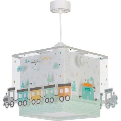 Lustre Chambre Lampe Suspension Plafonnier Pour Enfants, The Night Train, Petit Train Vert, 63532M, E27 (1/5)