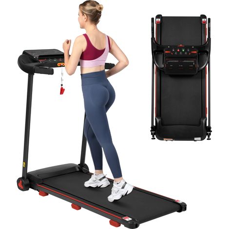 Eifson – Tapis de course pliable – Moteur 3,0 CV – Inclinaison 8 % – Vitesse max 14 km/h – Charge max 136 kg – Surface de course 110 x 40 cm – Bluetooth