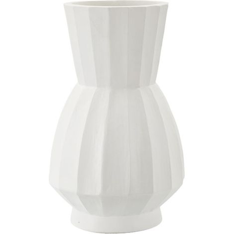 Vaso Glint medio in magnesio bianco