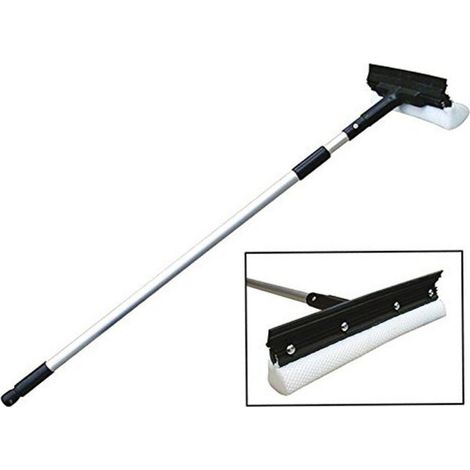 TRADE SHOP - Tergivetro Estensibile Lavavetri Finestre Manuale Con Manico Telescopico -
