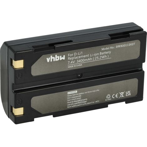 vhbw Akku kompatibel mit Trimble 5700, 54344, 52030, DINI03, 46607, 38403, 29518, MT1000, 5800, 5700 Receiver, 92600 Kamera (3400 mAh, 7,4 V, Li-Ion) (1/5)
