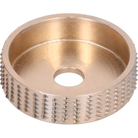Schleifscheibe für Holz und Metall, ideal zum Polieren, Schleifen und für Holzschnitzereien. Goldfarben. (1/5)