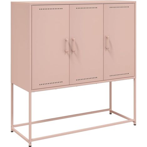 Maison Exclusive - Credenza Rosa 100,5x39x107 cm in Acciaio