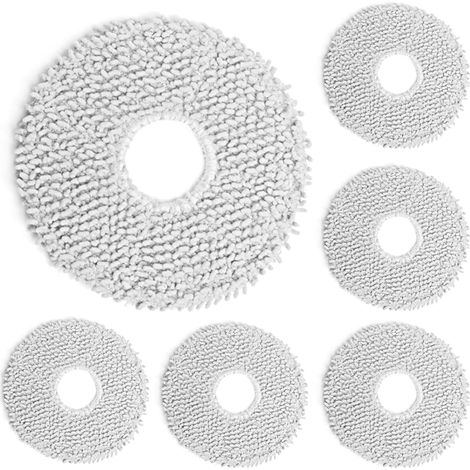 6 Stück Wischtücher Ersatzteile für Dreametech L10s Pro / L10 Ultra / L10s Ultra/ X10+ Staubsauger, Waschbaren Mikrofaser Nasses Wisch-Pads Zubehör (1/5)
