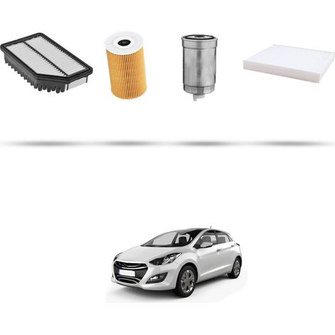 Kit tagliando 4 filtri compatibile con Hyundai i30 (GD) 1.4 CRDi 66kw dal 2012 (1/5)