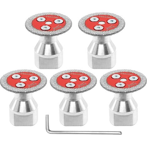 Mini Diamond Tile Disc – 5 Pieces 40 mm Cutting Disc with M14 Flange for Marble Granite Artificial Stone Ceramic Tiles (1/5)