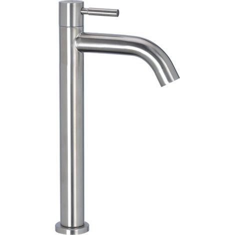 Levier unique en acier inoxydable Eau froide robinet de salle de bain Lavabo Robinet de lavabo
