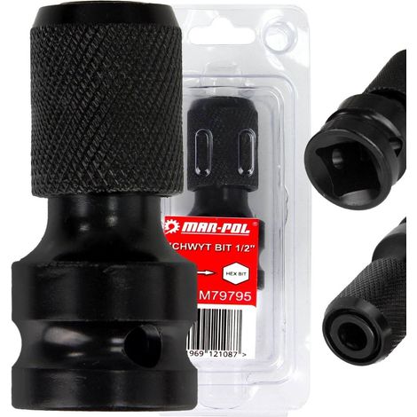 Portaherramientas de impacto de 1/2" para brocas MAR-POL (1/5)