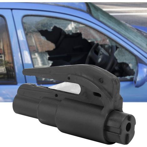 Brise-vitre de voiture, marteau d'évacuation, outil brise-vitre, marteau de sécurité automobile multifonctionnel, marteau de sauvetage automobile, noir. (1/5)