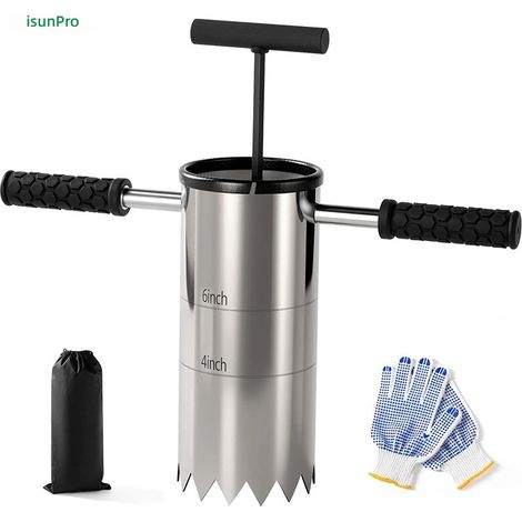 Outil de jardinage et plantation détachable en acier inoxydable pour trous golf (1/4)