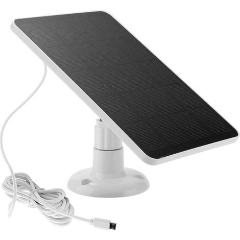 Pannello solare per telecamere da esterno - USB-C - Cavo da 3 metri - Bianco (1/5)
