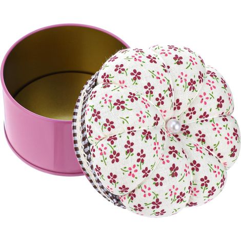 1 Coussin à épingles citrouille,boîte de rangement,coton polyester,accessoire couture,matelassage broderie,travaux manuels