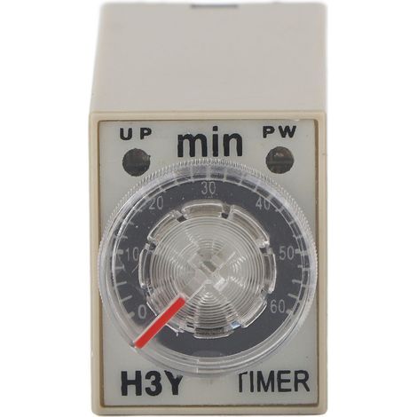 Minuterie de retard H3Y-2, relais à 8 broches 0 60 minutes, cadran de type 5A à usage multiple (1/5)