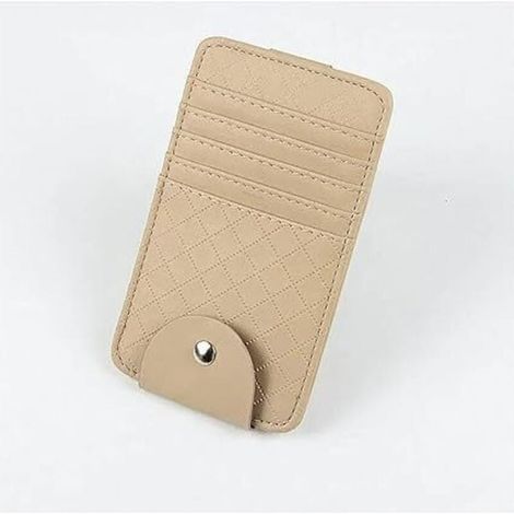Support Lunettes pour Voiture Sac Rangement Pour Lunettes Soleil Pare-soleil Voiture Clip Point Pochette Rangement Pour Lunettes Soleil Carte Crédit Sac Rangement Intérieur Voiture Porte-Lunettes pour (1/4)