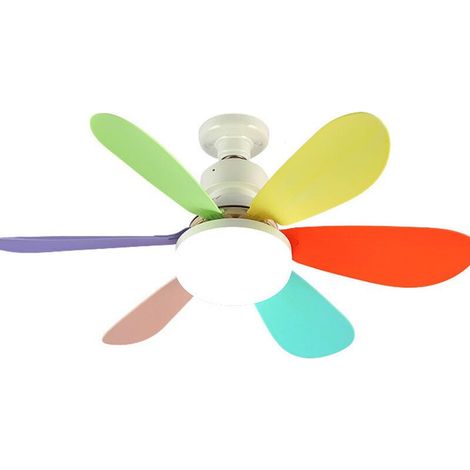 Deckenventilator mit Licht und Fernbedienung, dimmbarer LED-Deckenventilator mit integrierter 30-W-E27-Lampe (1/5)