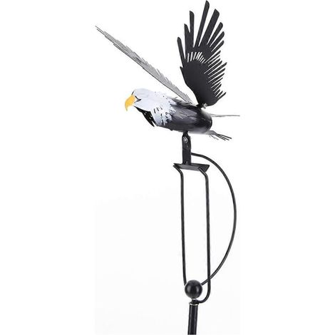 Girouettes à vent pour jardin et cour, aigle à bascule décoratif, sculptures éoliennes -- (1/5)