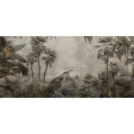 Papier peint panoramique - Forêt Tropicale - 130 cm x 60 cm (1/2)