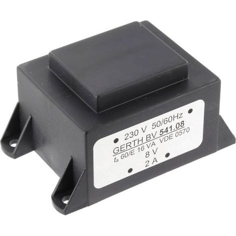 Gerth PTA541501 Printtransformator 1 x 230 V 1 x 15 V/AC 16 VA 1066 mA (1/5)