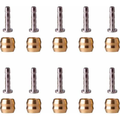 Tuyau Olive, brake hose olive,Insert de connecteur Olive,frein hydraulique,Kit de Réduction pour Durite de Frein Hydraulique,10 set. (1/5)