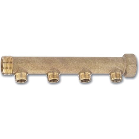 Collecteur composable sanitaire chauffage MF 26x34 - 6 départs M15x21