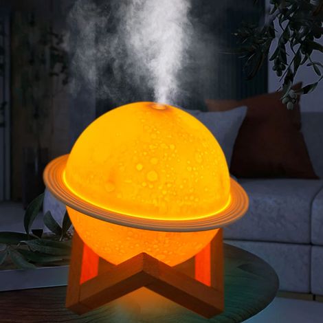Lampe LED en forme de lune 3D - Humidificateur Purificateur d'Air USB (XXL) (1/5)