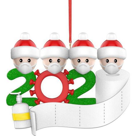 Weihnachtsdekoration, personalisierte Anhänger, Party-Weihnachtsmann-Familien-Hängeornament