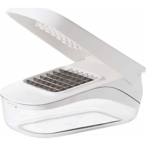 Coupe-légumes manuelle avec récupérateur, trancheuse en acier inoxydable, réservoir de 600 ml et base antidérapante pour une découpe efficace au quotidien (1/5)