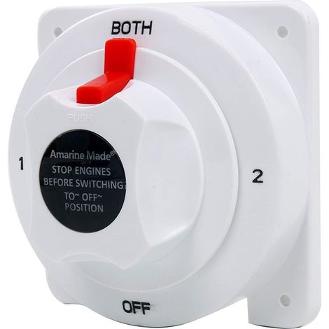 High-performance 12-36V power disconnect switch for motorhome/yacht batteries, new, white, for marine protection--DTEKGAZ